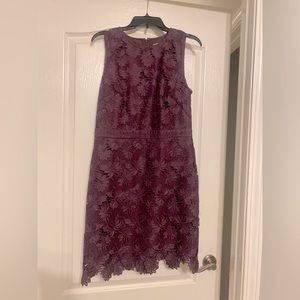 NWOT -Reduced 11/13/24 Beautiful Purple Lace Loft- dress. Size 10